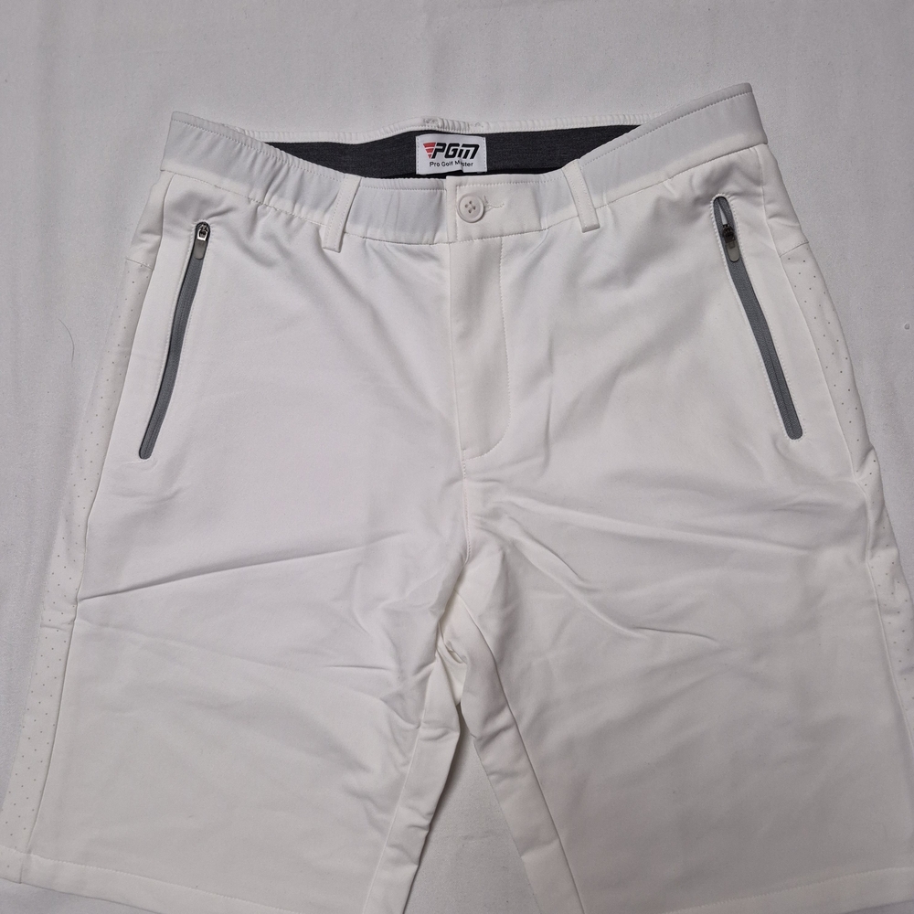 Men's White Golf Shorts